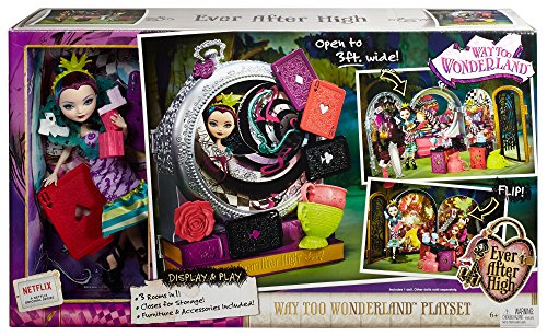 Ever After High Way Too Wonderland High and Raven Queen Playset