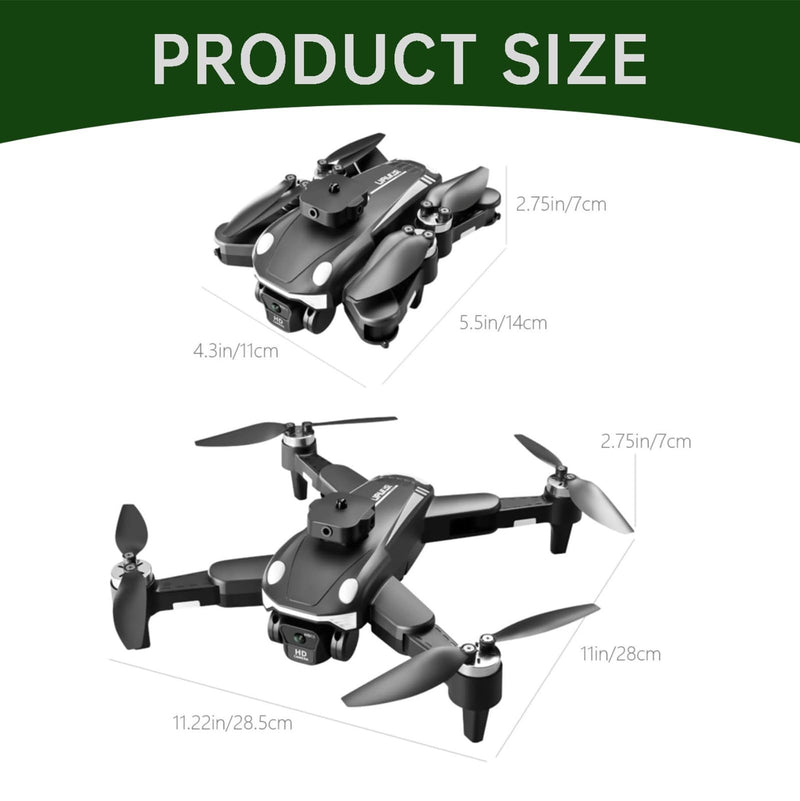4K Brushless Motor Drone Aerial Photography Drone With Camera Versatile Quadcopter With Altitude Hold Headless Mode Camera Drone For Adults Foldable Remote Control Drone