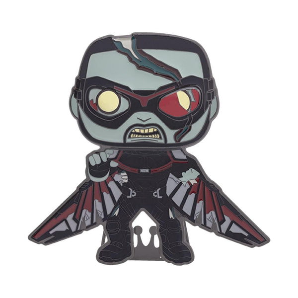 Loungefly POP! Large Enamel Pin MARVEL: Marvel - Falcon - What If - ZOMBIE FALCON - Marvel What If Enamel Pins - Cute Collectable Novelty Brooch - for Backpacks & Bags - Gift Idea - TV Fans