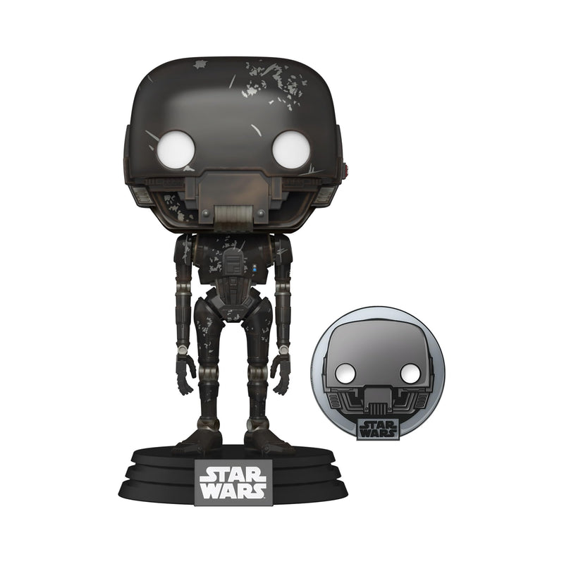 Funko Pop! Star Wars: ATG - K-2SO With Enamel Pin - Star Wars Rogue One - Amazon Exclusive - Collectable Vinyl Figure - Gift Idea - Official Merchandise - Toys for Kids & Adults - Movies Fans