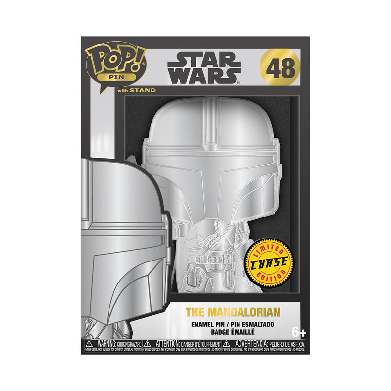 Funko Pop! Large Enamel Pin Star Wars: MANDO - the Mandalorian Enamel Pins - Cute Collectable Novelty Brooch - for Backpacks & Bags - Gift Idea - Official Merchandise - TV Fans