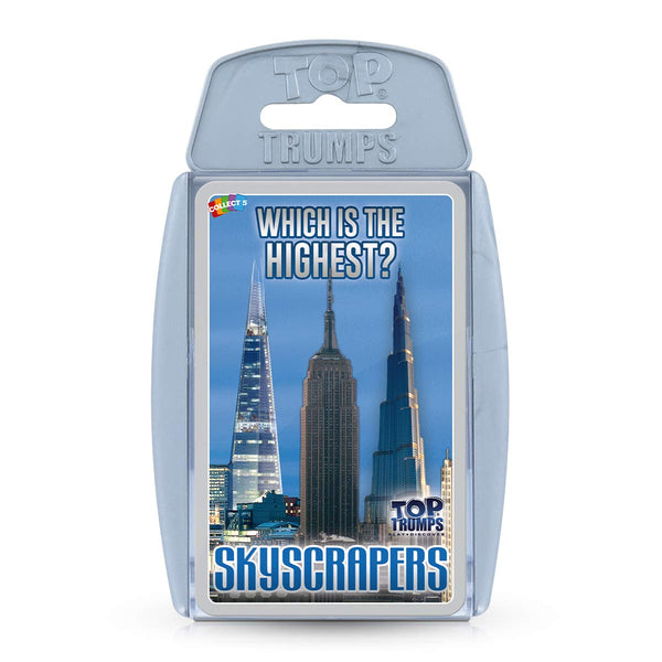 Top Trumps Skyscrapers Classics Card Game, learn facts about the Burj Khalifa, The Shard and the Empire State Building in this educational packed game, gift and toy for boys and girls aged 6 plus