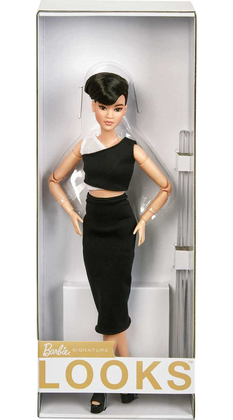 Barbie Made to Move Barbie Looks Doll Petite with Short Black Hair