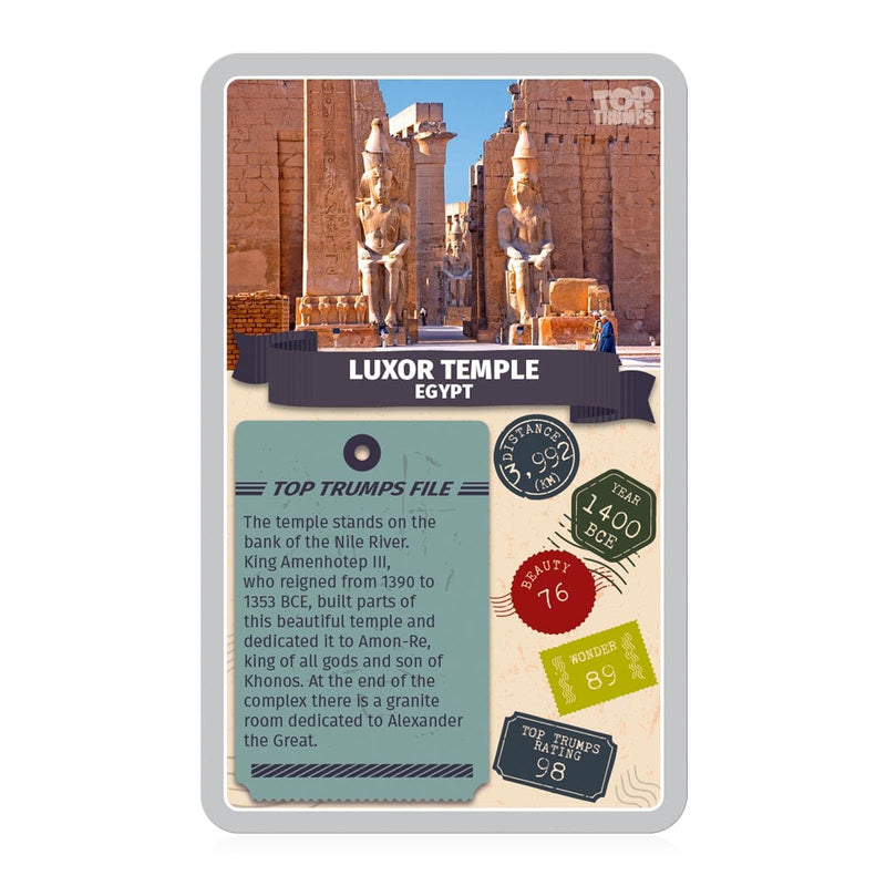 Top Trumps Monuments of the World Card Game