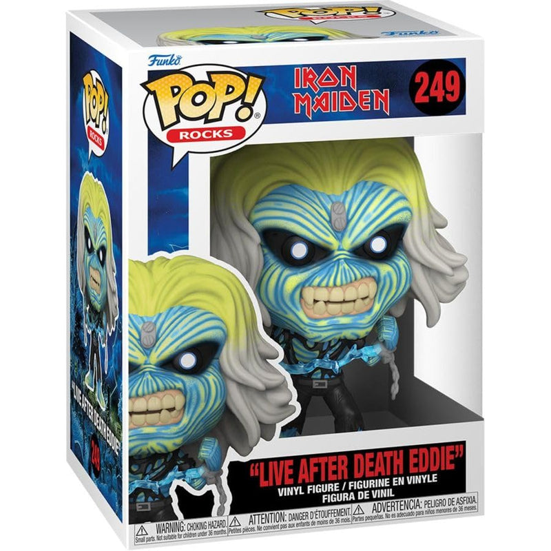 Funko POP! Rocks: Iron Maiden - Skeleton Eddie - Live After Death - Collectable Vinyl Figure - Gift Idea - Official Merchandise - Toys for Kids & Adults - Music Fans - Model Figure for Collectors