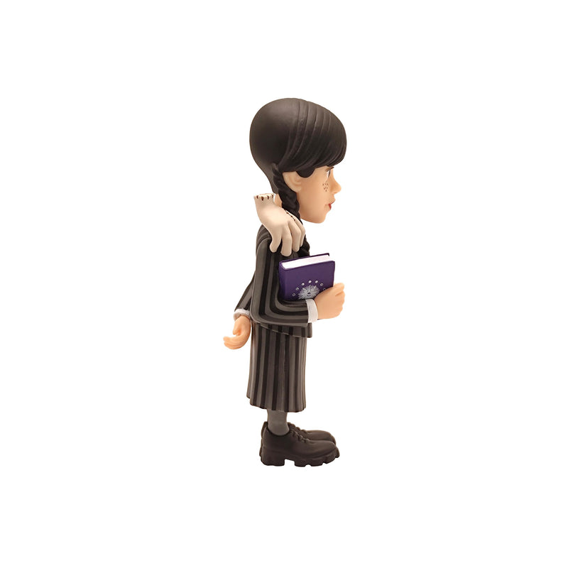 MINIX Bandai Wednesday Addams With Thing Model | Collectable Wednesday And Thing Figure From The Wednesday TV Series | Bandai Wednesday Toys Range | Collect Your Favourite Wednesday Figures