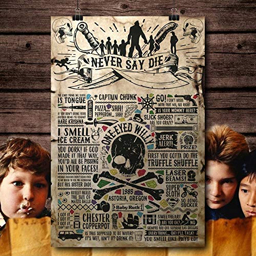 Goonies Movie 80's Inspired Vintage Retro Man Cave Bar Pub Shed Novelty Gift Aluminium Metal Tin Wall Décor Sign