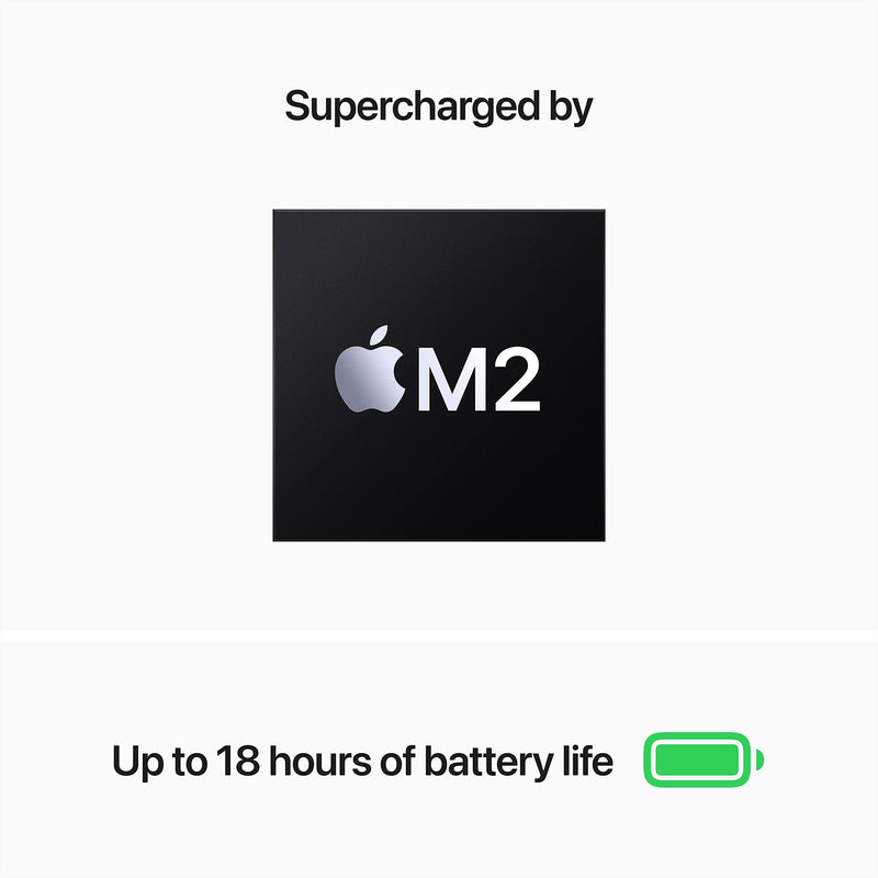 2022 Apple MacBook Air with Apple M2 chip (13.6-inch, 8GB RAM, 256GB SSD Storage) Midnight (Renewed)