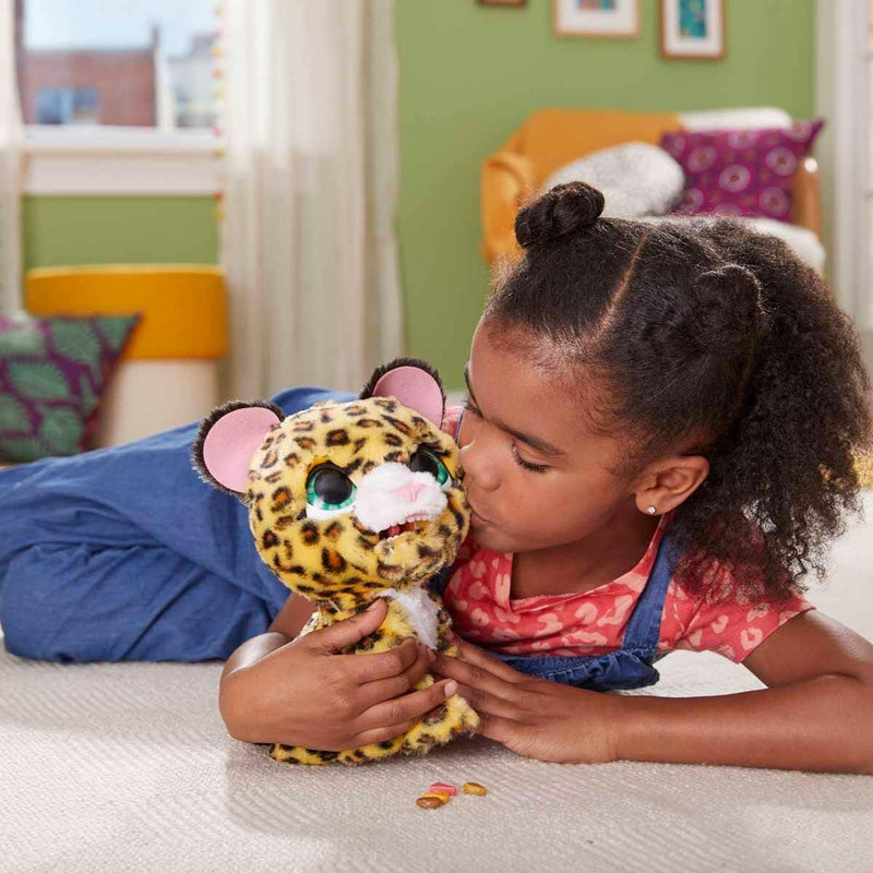 FurReal friends Lil’ Wilds Lolly the Leopard Animatronic Toy: Electronic Plush Pet, 40+ Sounds and Reactions; Ages 4 and Up, Multicolor (F4394)