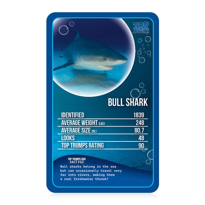 Top Trumps Freshwater Fish Classics Card Game, learn facts about the Angelfish, Ancistrus and the Bull Shark in this educational packed game, gifts and toys for boys and girls aged 6 plus