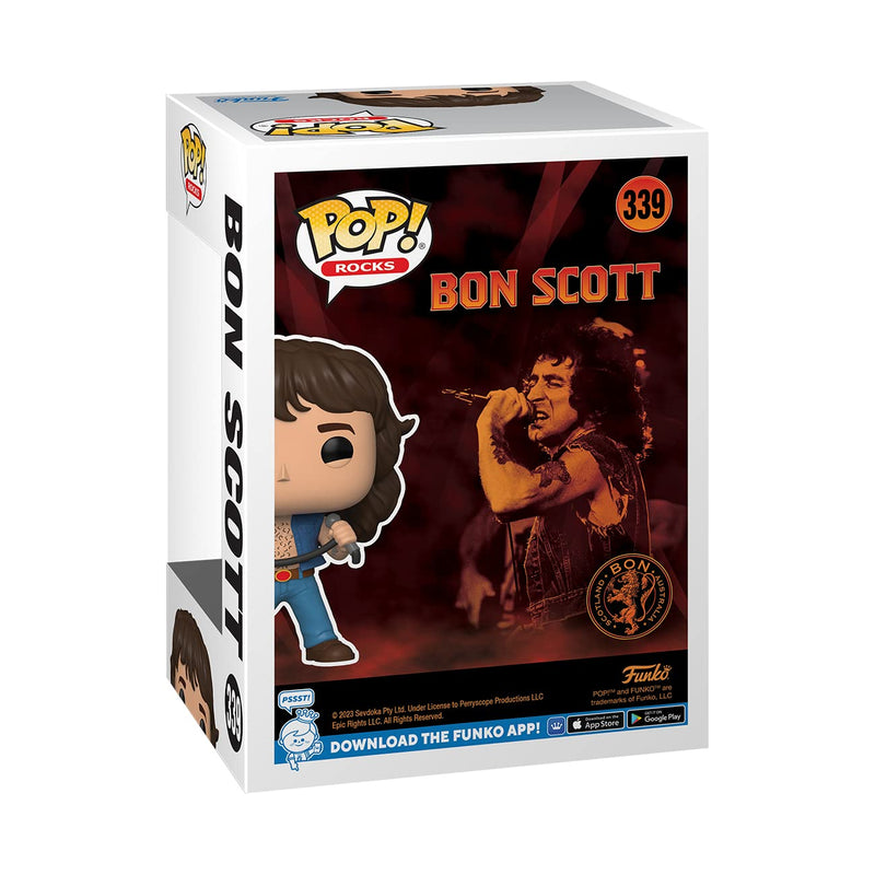 Funko POP! Rocks: AC/DC - Bon Scott - Collectable Vinyl Figure - Gift Idea - Official Merchandise - Toys for Kids & Adults - Music Fans - Model Figure for Collectors and Display