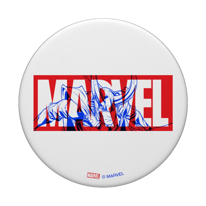 Marvel Logo Loki Comic Art PopSockets Swappable PopGrip