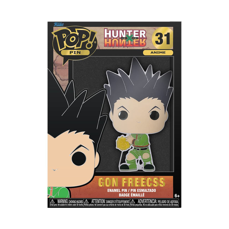 Loungefly POP! Large Enamel Pin HUNTERxHUNTER: Gon Freecss Reecss - Hunter X Hunter (HXH) Enamel Pins - Cute Collectable Novelty Brooch - for Backpacks & Bags - Gift Idea - Anime Fans