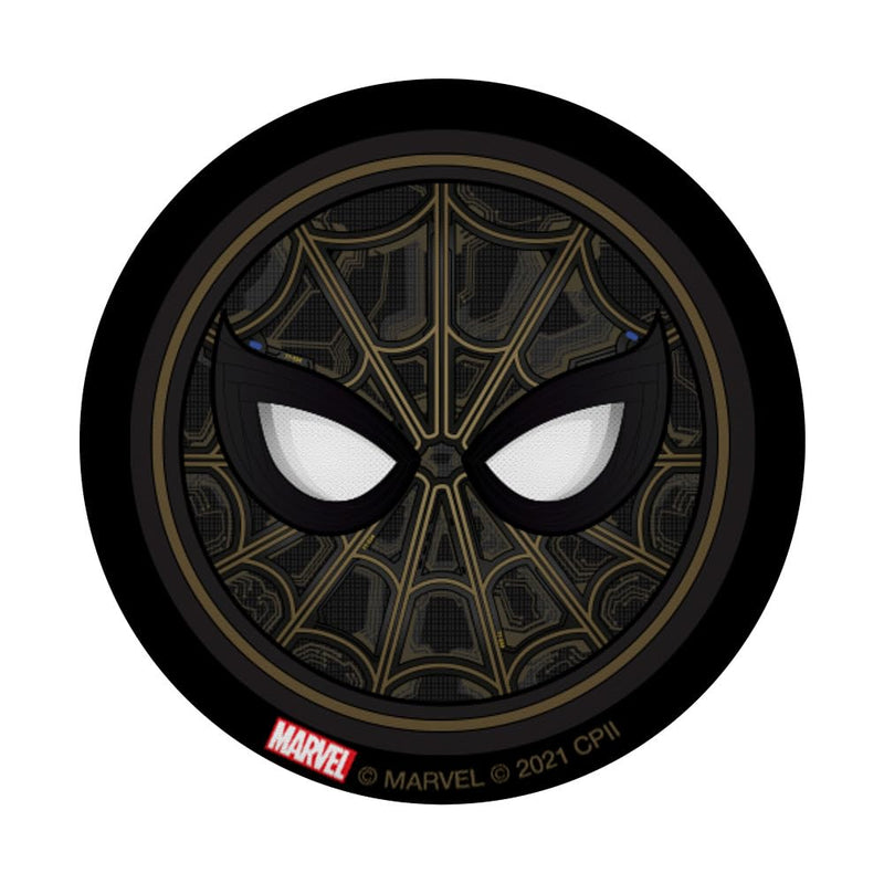 Marvel Spider-Man: No Way Home Black and Gold Spidey Mask PopSockets Swappable PopGrip