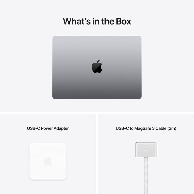 2021 Apple MacBook Pro with Apple M1 Pro chip (14-inch, 16GB RAM, 512GB SSD) (QWERTY English) Space Grey (Renewed)