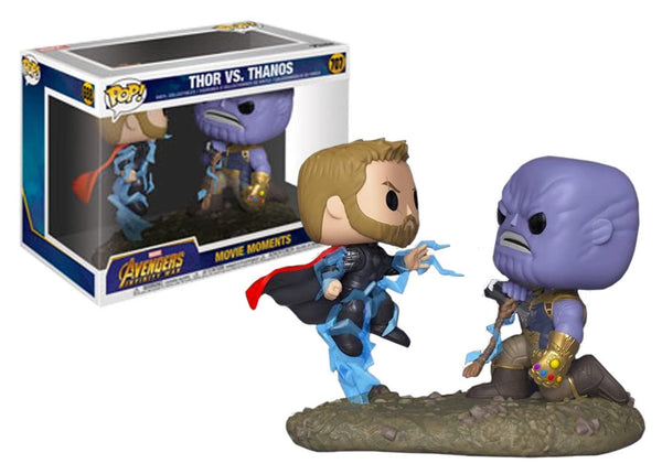 Funko Pop! Bobble 2-Pack: Marvel: Movie Moments: Thor Vs Thanos - Avengers - Collectable Vinyl Figure - Gift Idea - Official Merchandise - Toys for Kids & Adults - Movies Fans