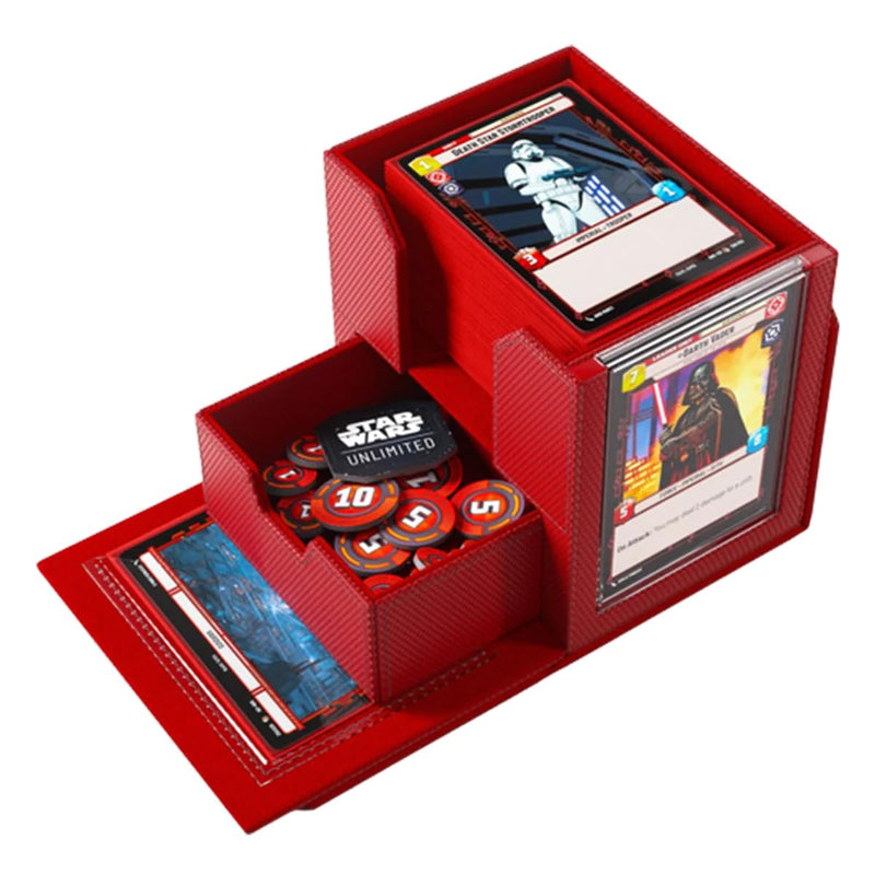 Gamegenic | Star Wars Unlimited Deck Pod - Red | Trading Card Accessory