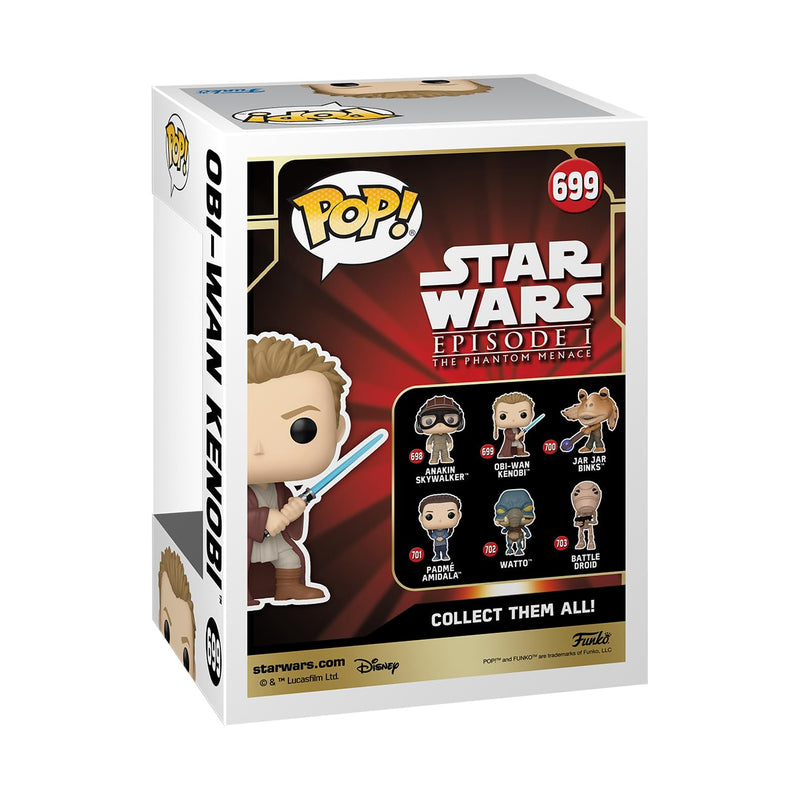 Funko POP! Star Wars: Episode 1 The Phantom Menace Anniversary - Obi-Wan Kenobi - (Young) - Collectable Vinyl Figure - Gift Idea - Official Merchandise - Toys for Kids & Adults - Movies Fans