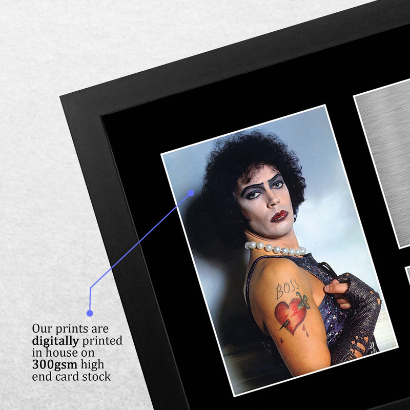 HWC Trading FR A4 Tim Curry Rocky Horror Picture Show Gifts Printed Signed Autograph Picture for Movie Memorabilia Fans - A4 Framed