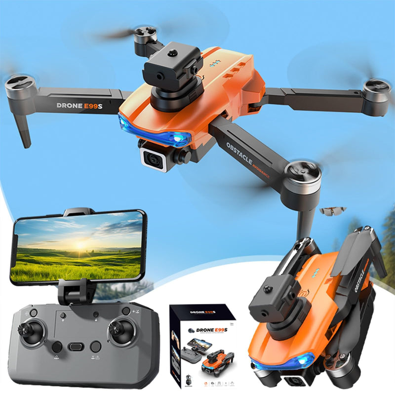 Brushless Motor Drone with Dual Camera for Adults Kids, 1080P HD Camera Foldable Drones, 2.4G WiFi FPV RC Quadcopter with Headless Mode, Follow Me, Drone Gift for Beginners Online Shopping