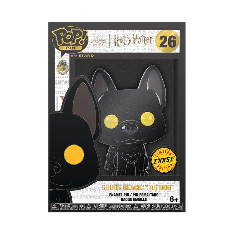 Funko Large Pop! Enamel Pin - Harry Potter POA 20th - Sirius Black As Dog Enamel Pins - Cute Collectable Novelty Brooch - for Backpacks & Bags - Gift Idea - Official Merchandise