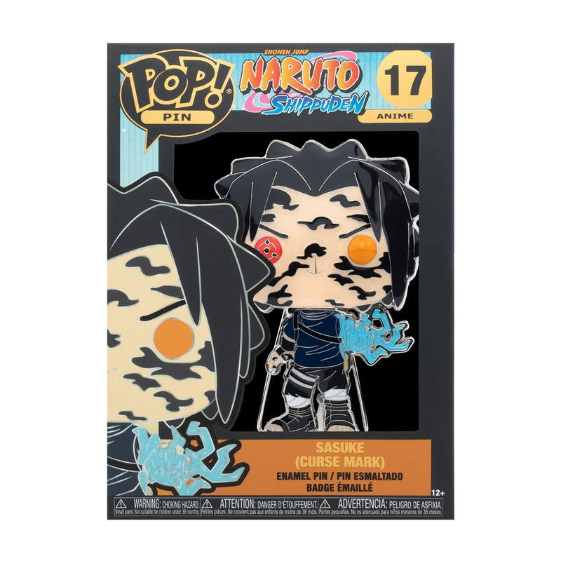 Funko Loungefly POP! Enamel Pins: Naruto - Sasuke Uchiha Curse - Cute Collectable Novelty Brooch - for Backpacks & Bags - Gift Idea - Official Merchandise - Anime Fans