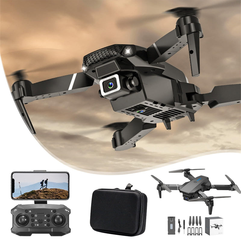 Clearance Drone With 1080p HD FPV Camera, 2.4GHz Wifi Mini 𝗗𝘂𝗮𝗹 Camera Drone Foldable RC Quadcopter For Adults And Kids App Control Drone Gifts For Beginners Lightning Deals Sales Today