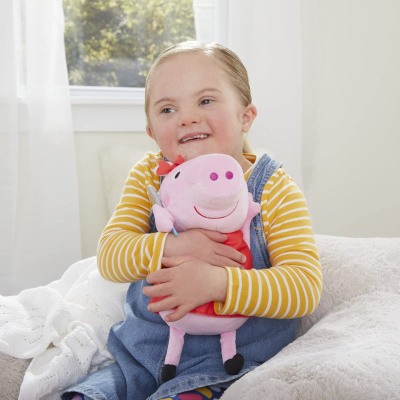 Hasbro Peppa Pig Oink-Along Songs Peppa Singing Plush Doll with Sparkly Red Dress and Bow, Sings 3 Songs, Ages 3 and up,F21875L0