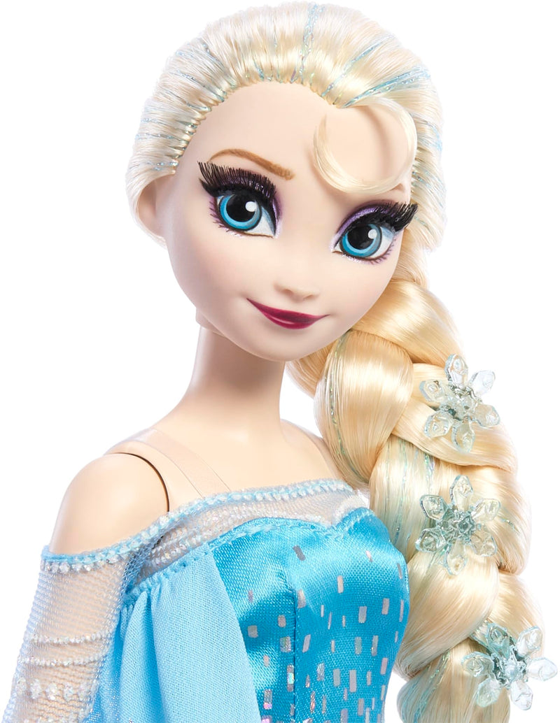 Mattel Disney Frozen Anna and Elsa Collector Dolls to Celebrate Disney 100 Years of Wonder, Inspired by Disney Frozen Movie, Gifts for Kids and Collectors