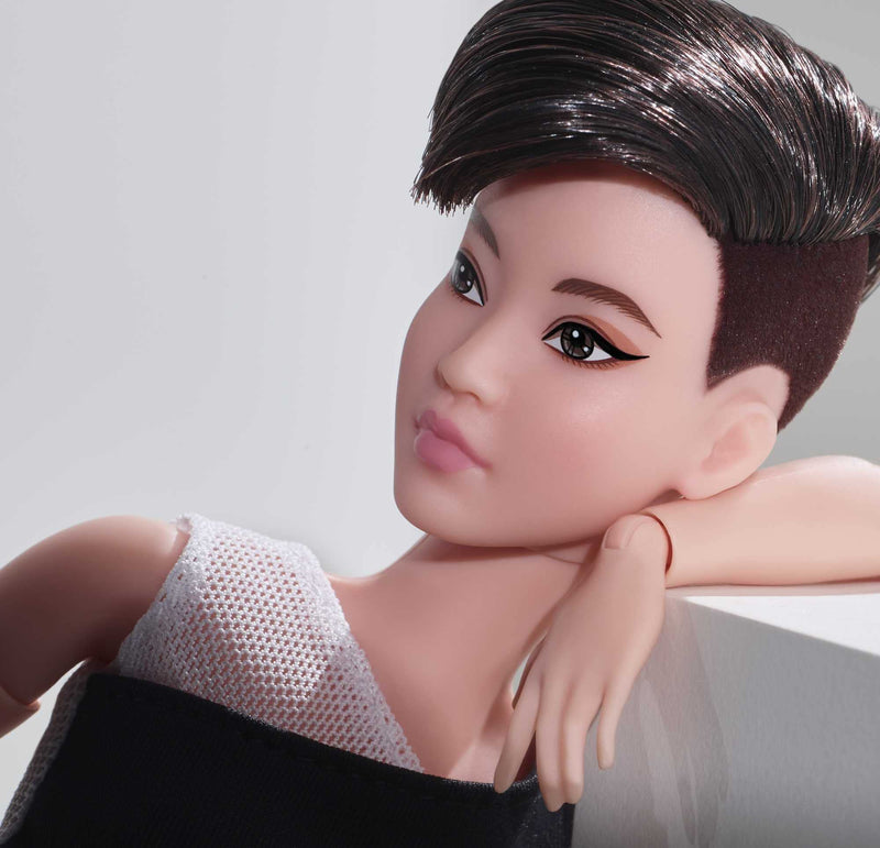 Barbie Made to Move Barbie Looks Doll Petite with Short Black Hair