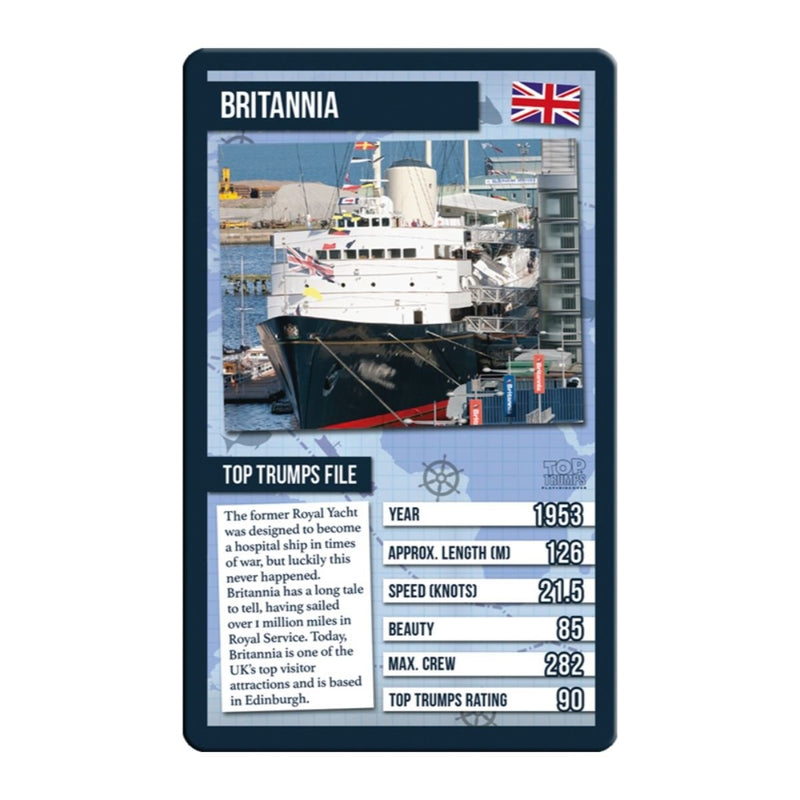 World Famous Ships Top Trumps Card Game