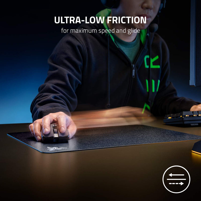 Razer Acari Ultra-Low Friction Gaming Mouse Mat: Beaded, Textured Hard Surface - Large Surface Area - Thin Form Factor - Anti-Slip Base - Classic Black