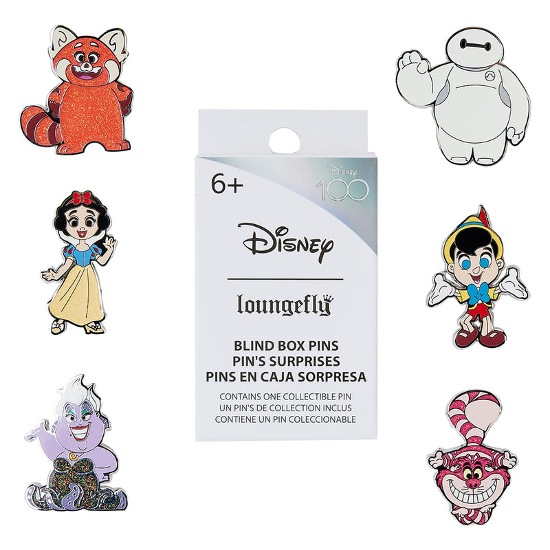 Loungefly Disney 100th Anniversay - Blind Enamel Pin Purchase - Disney Enamel Pins - Cute Collectable Novelty Brooch - for Backpacks & Bags - Gift Idea - Official Merchandise - Movies Fans