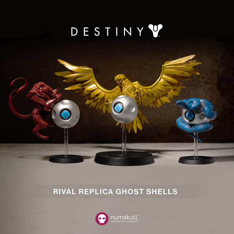 NUMSKULL Destiny 2 Rival Titan Ghost Shell Figure 10" 25cm Collectable Replica Statue - Official Destiny 2 Merchandise - Limited Edition
