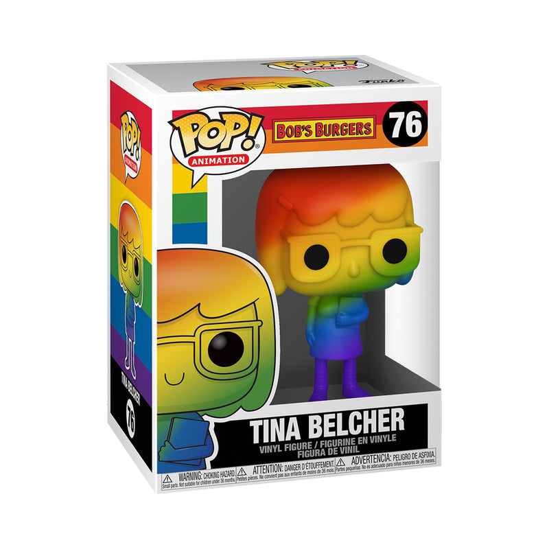 Funko POP! Animation: Pride - Tina Belcher - Rainbow - Bob's Burgers - Collectable Vinyl Figure - Gift Idea - Official Merchandise - Toys for Kids & Adults - TV Fans - Model Figure for Collectors