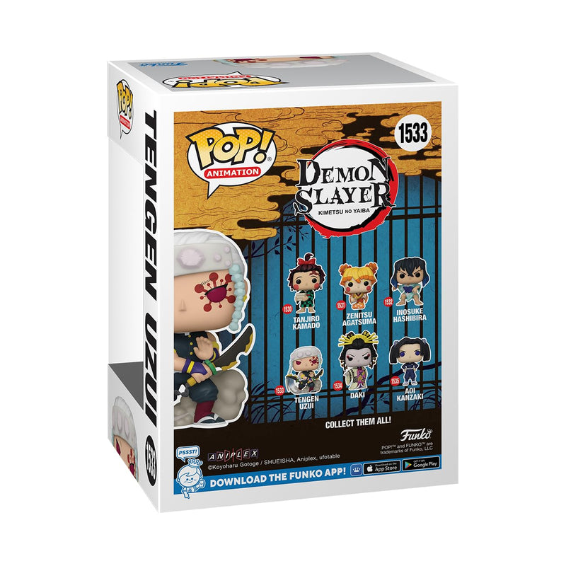 Funko POP! Animation: Demon Slayer - Tengen Uzui - 1/6 Odds for Rare Chase Variant - Metallic - Collectable Vinyl Figure - Gift Idea - Official Merchandise - Toys for Kids & Adults - Anime Fans