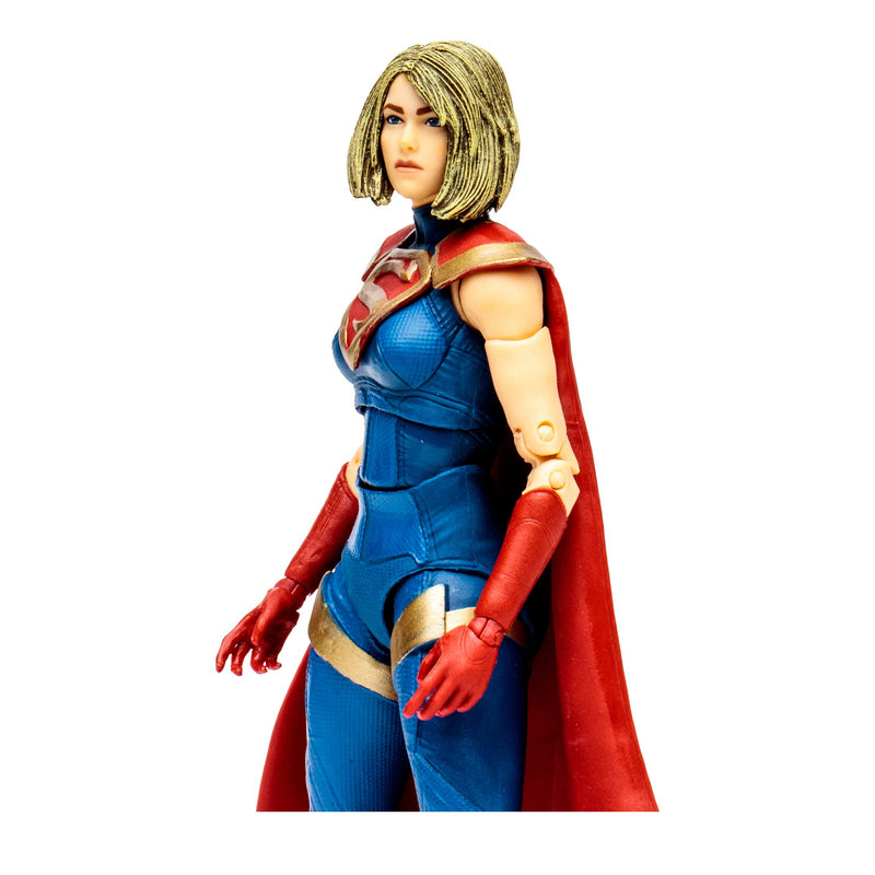 McFarlane Toys, DC Comic 7-inch Supergirl Action Figure with 22 Moving Parts, Collectible DC Injustice 2 Video Game Figure with Stand Base, Comic and Unique Collectible Character Card – Ages 12+