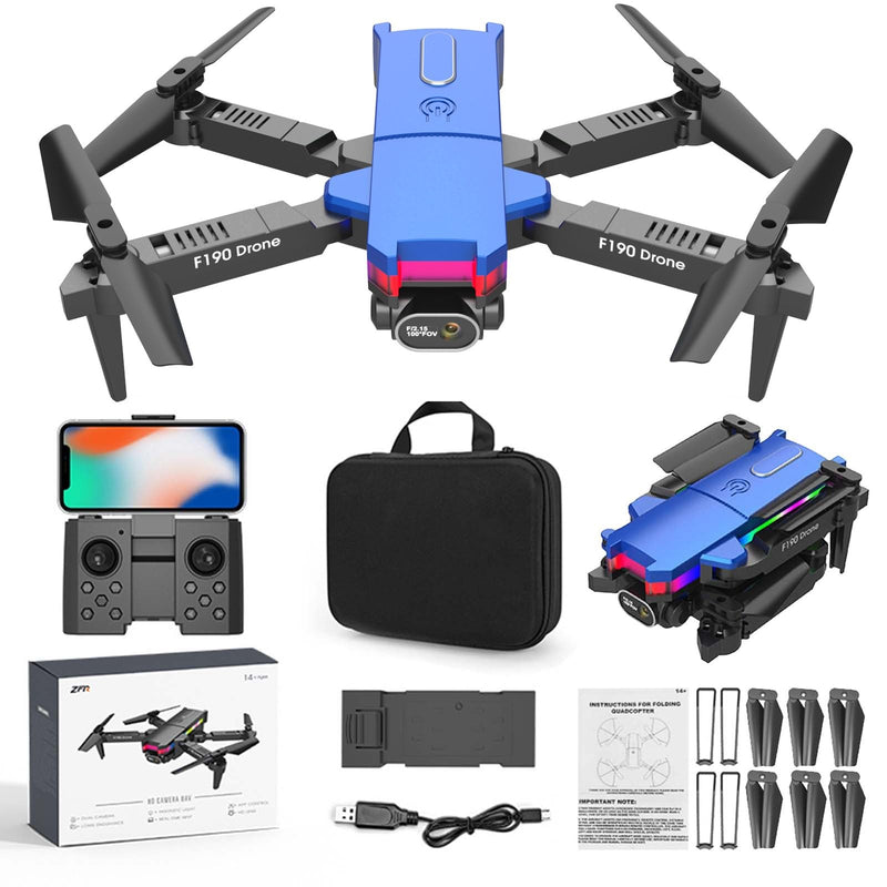 Clearance Drone With Camera For Adults, Wifi Drone With Dual 4k Camera Foldable FPV RC Quadcopter For Boys Girls Headless Mode Altitude Hold Gift For Adult Beginner Get It Today Items Prime