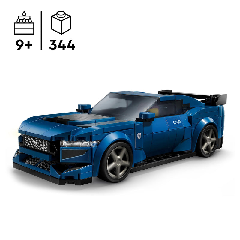 LEGO Speed Champions Ford Mustang Dark Horse Sports Car Toy Vehicle for 9 Plus Year Old Boys & Girls, Buildable Model Set with Driver Minifigure, Kids' Bedroom Decoration, Birthday Gift Idea 76920