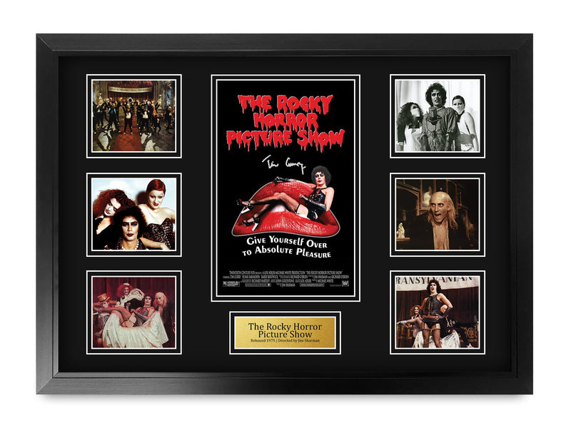 HWC Trading FR A2 The Rocky Horror Picture Show Gifts Printed Signed Autograph Presentation Display Montage for Movie Memorabilia Fans - A2 Framed