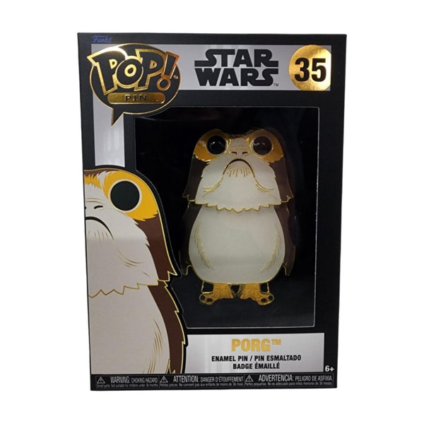 Loungefly POP! Large Enamel Pin STAR WARS: Porg Chase Group - Star Wars Enamel Pins - Cute Collectable Novelty Brooch - for Backpacks & Bags - Gift Idea - Official Merchandise - Movies Fans