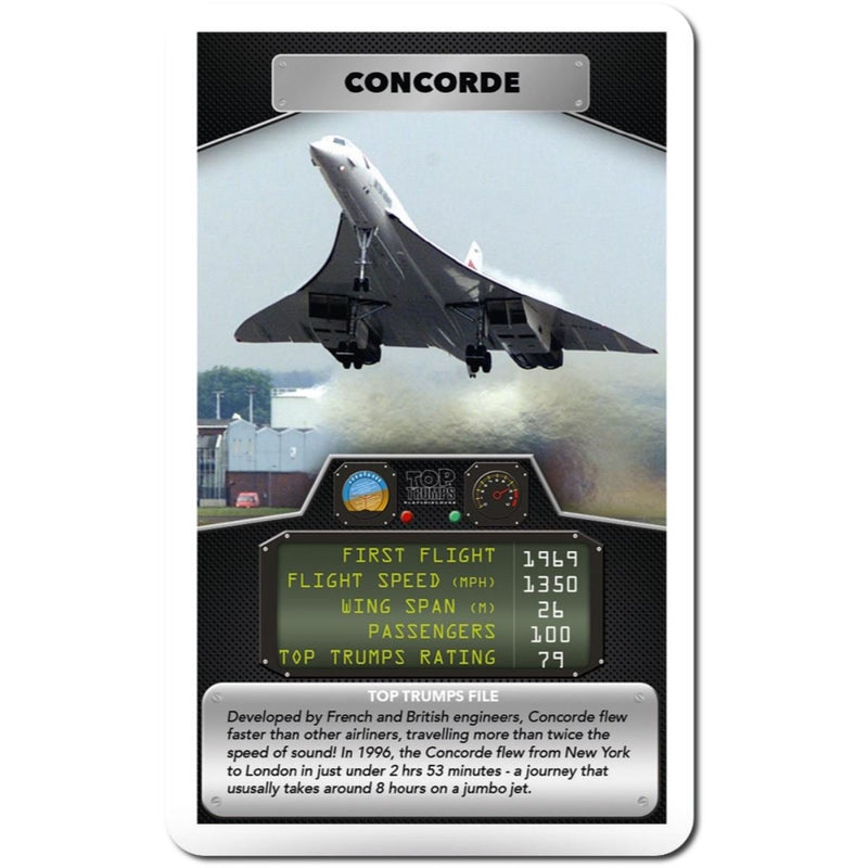 Passenger Planes Top Trumps Card Game, White