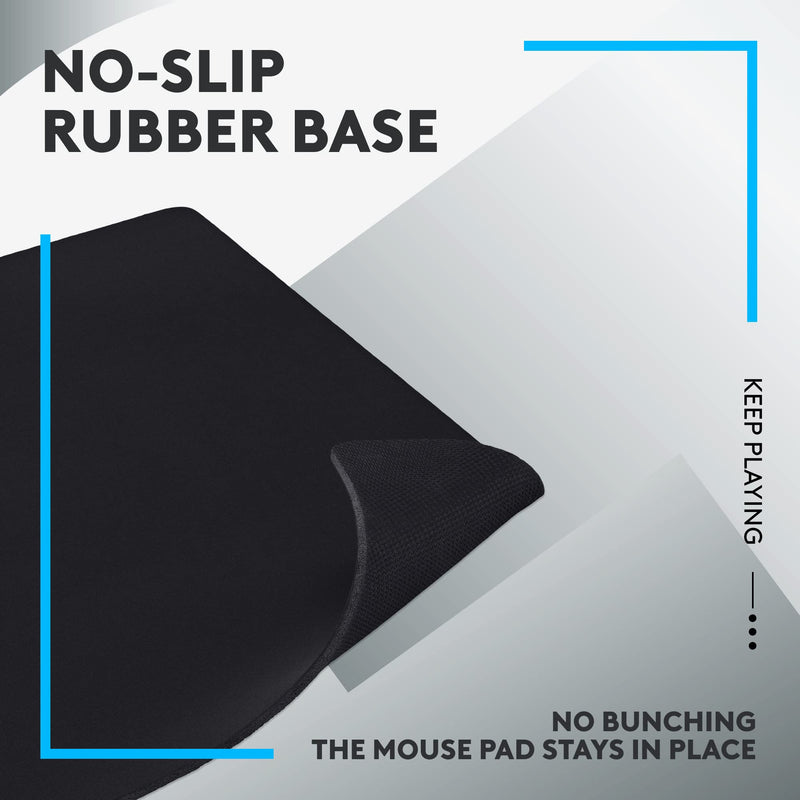 Logitech G G640 Large Cloth Gaming Mouse Pad, Optimised for Gaming Sensors, Moderate Surface Friction, Non-Slip Mouse Mat, Mac and PC Gaming Accessories, 460 x 400 x 3 mm