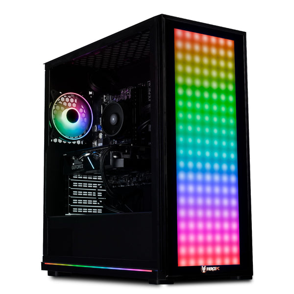 Fierce RGB Gaming PC - AMD Ryzen 5 4500 3.6-4.1GHz, RTX 3050 8GB, 16GB RAM, 1TB NVME M.2 SSD, 500W PSU, Windows 11, RGB Gaming PC Case
