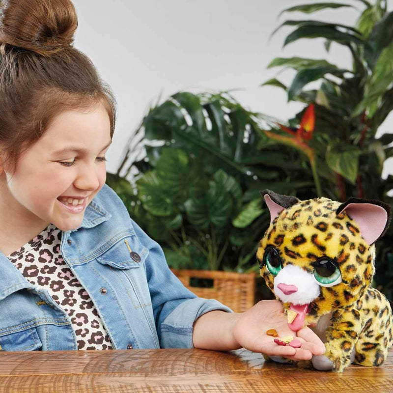 FurReal friends Lil’ Wilds Lolly the Leopard Animatronic Toy: Electronic Plush Pet, 40+ Sounds and Reactions; Ages 4 and Up, Multicolor (F4394)