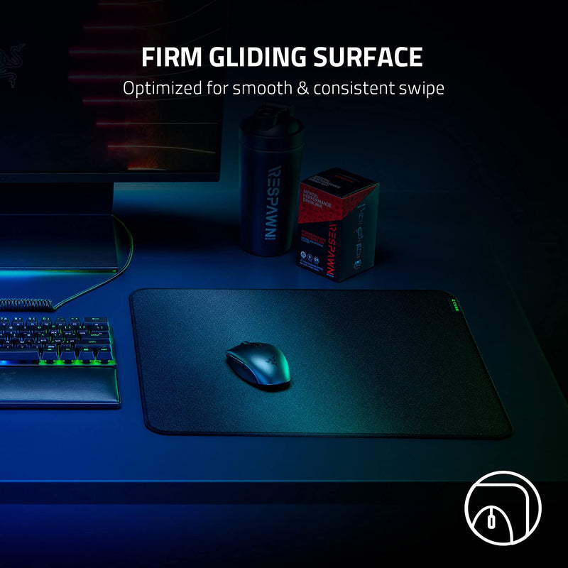 Razer Strider Hybrid Mouse Mat with a Soft Base & Smooth Glide: Firm Gliding Surface - Anti-Slip Base - Rollable & Portable - Anti-Fraying Stitched Edges - Water-Resistant - XXLarge