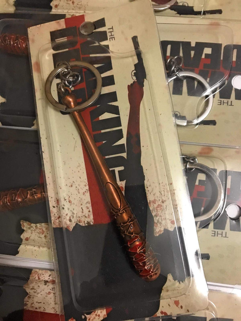 DW Lucille Negan's Bat, The Walking Dead Merchandise Keychain for Men Women Car Lucille Bat Keyring For Fans Of Negan.