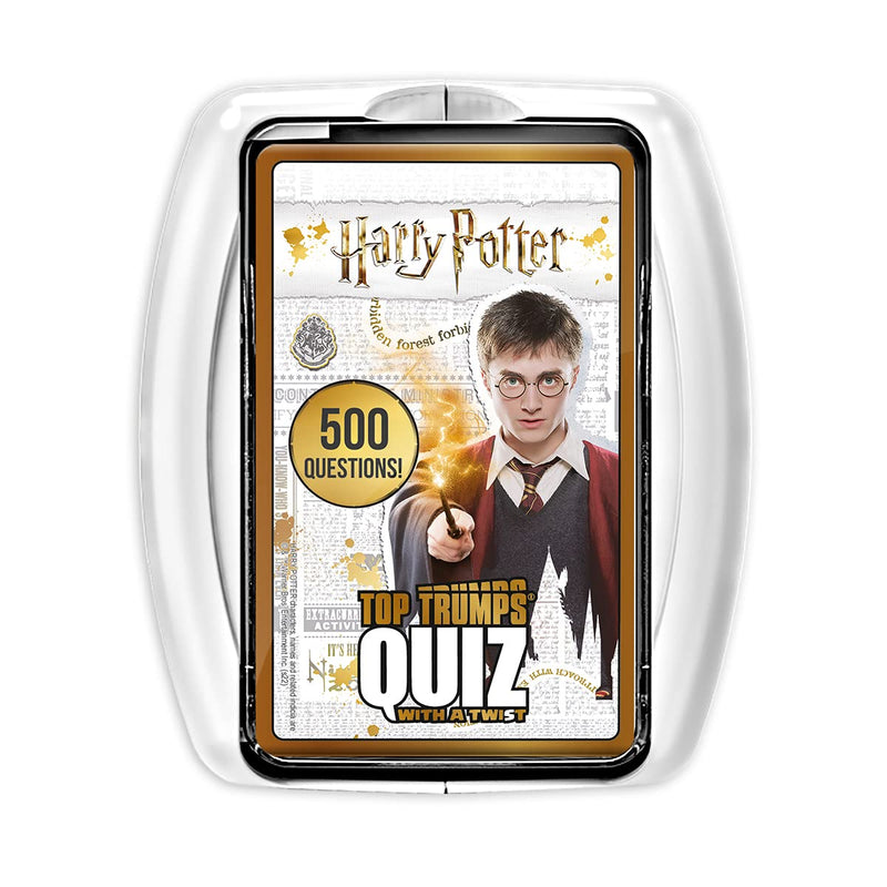 Top Trumps Quiz Harry Potter Game, 500 questions to test your knowledge and memory in the world of Hogwarts, spells, witches & wizards and Lord Voldemort, gift and toy for Boys and Girls aged 8 plus