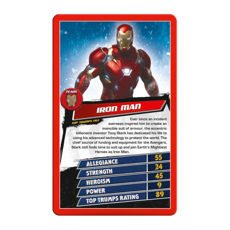 Captain America: Civil War Top Trumps Card Game