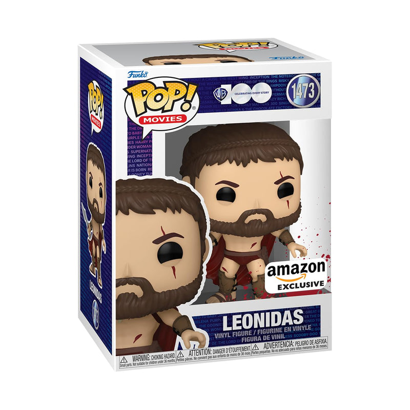 Funko POP! Movies: 300- Leonidas - Bloody - 300 the Movie - Amazon Exclusive - Collectable Vinyl Figure - Gift Idea - Official Merchandise - Toys for Kids & Adults - Movies Fans